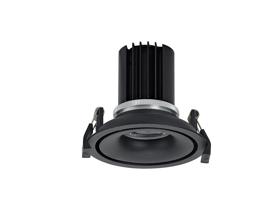 DM202135  Bolor 12 Tridonic Powered 12W 2700K 1200lm 12° CRI>90 LED Engine Black/Black Fixed Recessed Spotlight, IP20